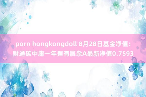 porn hongkongdoll 8月28日基金净值：财通碳中庸一年捏有羼杂A最新净值0.7593