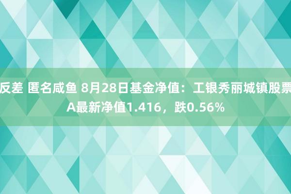 反差 匿名咸鱼 8月28日基金净值：工银秀丽城镇股票A最新净值1.416，跌0.56%