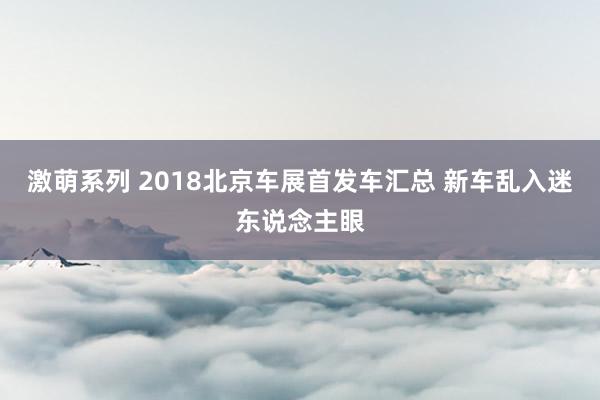 激萌系列 2018北京车展首发车汇总 新车乱入迷东说念主眼